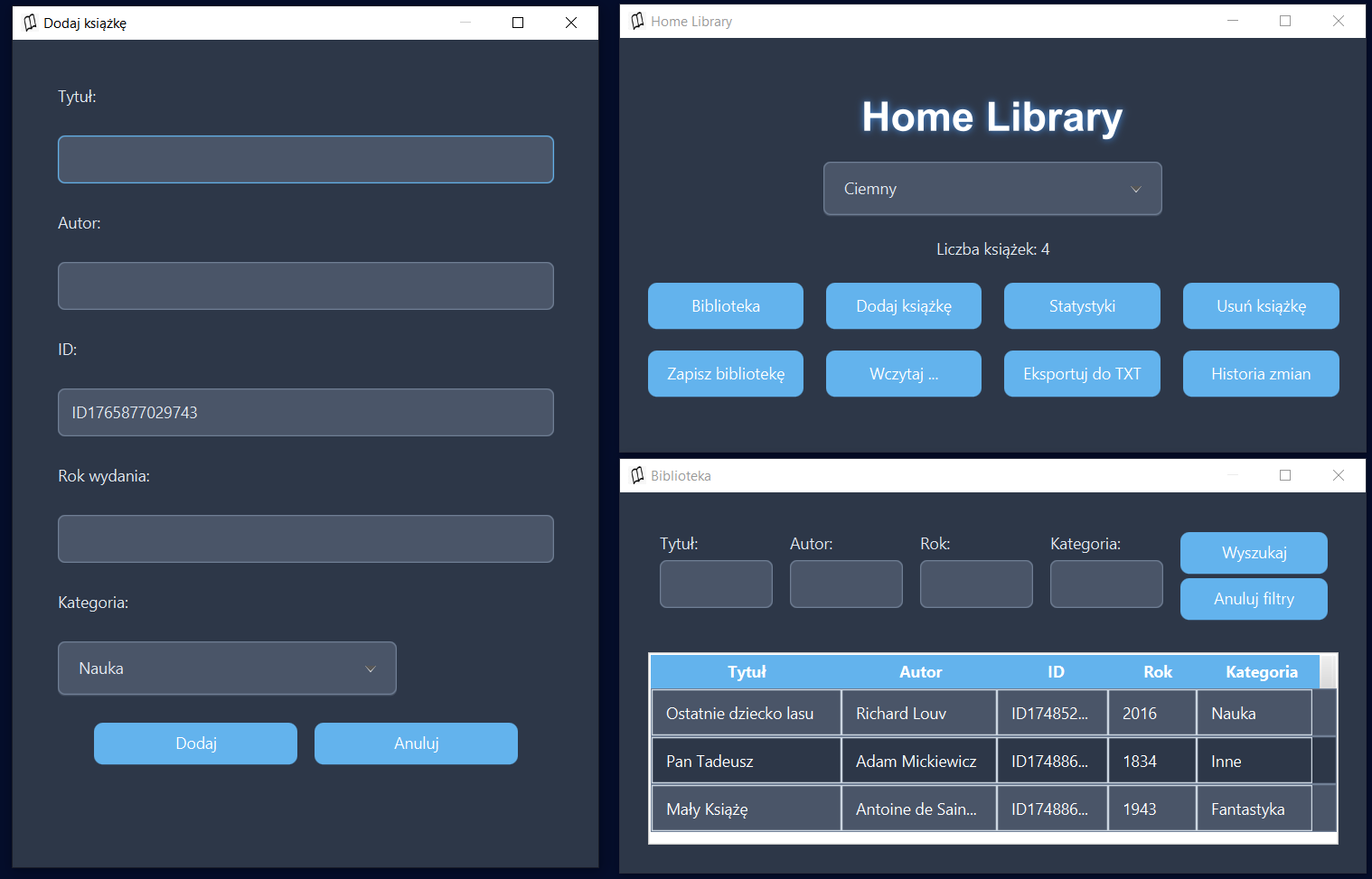 Podgląd Home Library